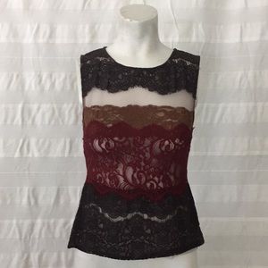 Bailey 44 Women’s tank top sheer lace